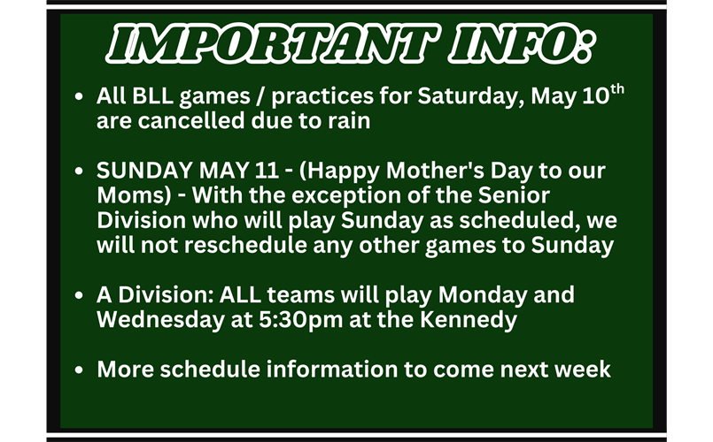 Important Updates
